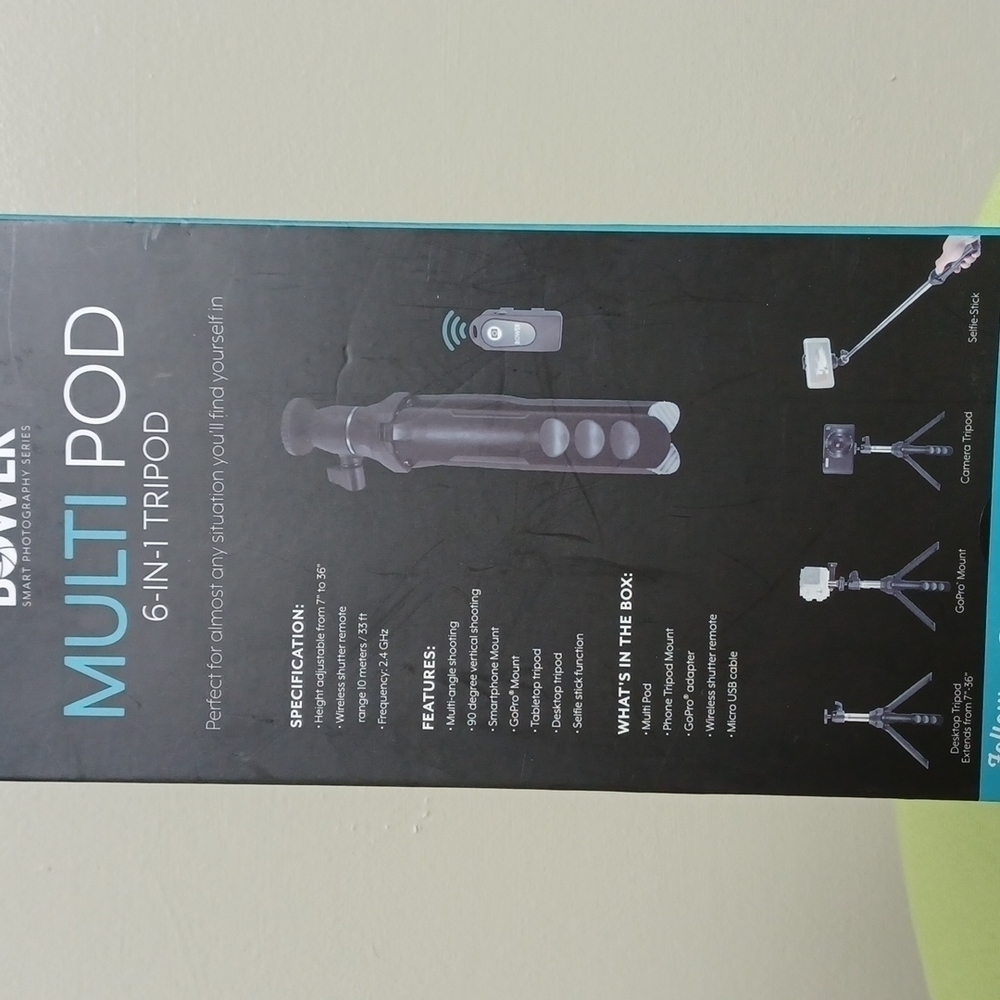 BOWER MULTI POD 6 IN 1 TRIPOD - Picture 3 of 6